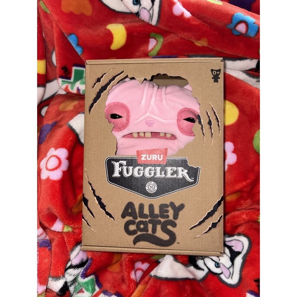 Fuggler Alley Cats Pink 9 Inch Plush Ugly Monster Wrinkle Mcstinkles BRAND NEW
